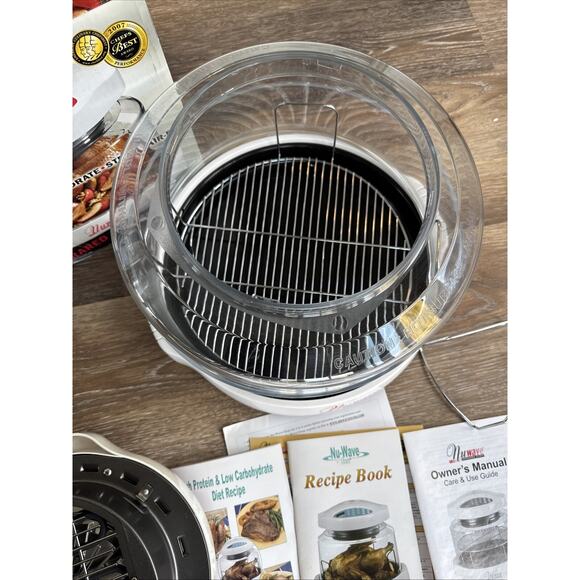 NuWave Pro Infrared Cooking System Convection Oven White Red 20331 + Recipe Book - Picture 10 of 15